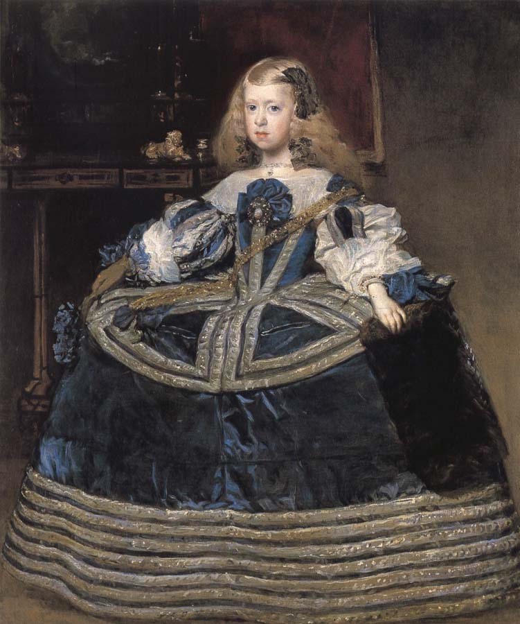 Infanta Margarita Teresa in a blue dress